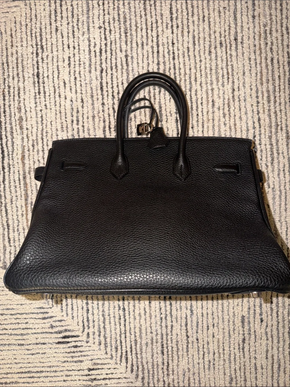 Hermes Black Togo Birkin 35 with palladium hardware